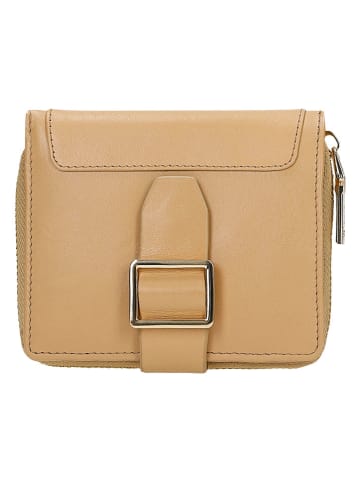 Wojas Leder-Geldbörse in Beige - (B)10 x (H)12 x (T)3 cm