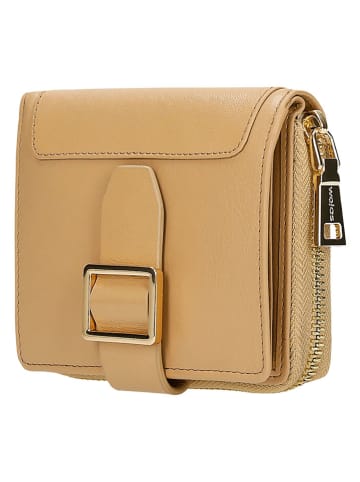 Wojas Leder-Geldbörse in Beige - (B)10 x (H)12 x (T)3 cm