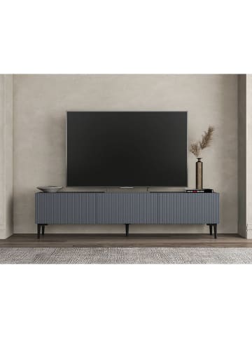 Scandinavia Concept Szafka RTV "Oscar" w kolorze antracytowym - 180 x 45 x 31,4 cm