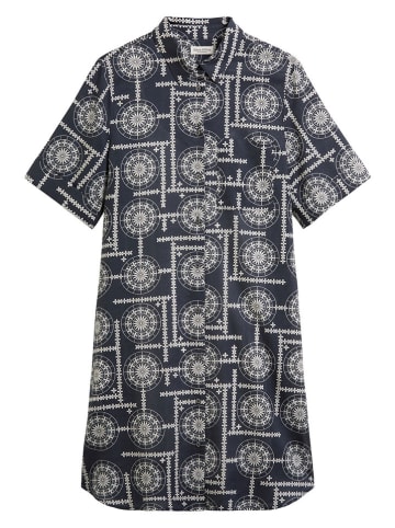 Marc O'Polo Kleid in Dunkelblau/ Weiß