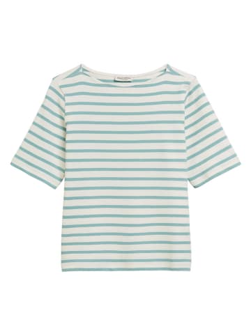 Marc O'Polo Shirt in Weiß/ Türkis