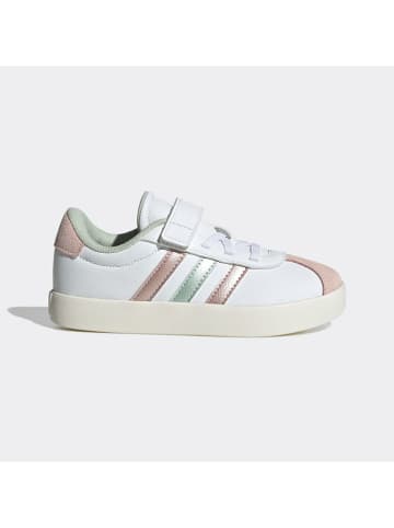 adidas Leren sneakers "COURT 3.0" wit/lichtroze
