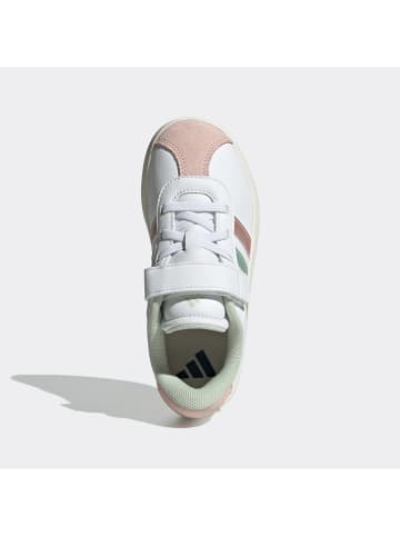 adidas Leder-Sneakers "COURT 3.0" in Weiß/ Rosa