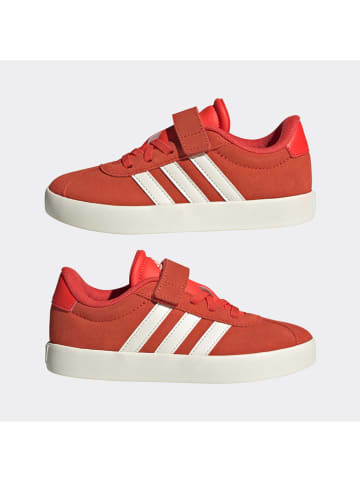 adidas Skórzane sneakersy "Court 3.0" w kolorze czerwonym