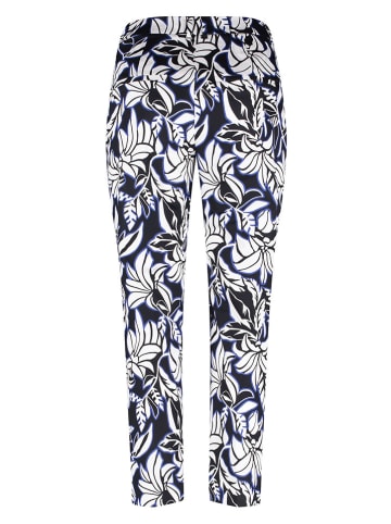 Gerry Weber Hose in Weiß/ Schwarz/ Blau