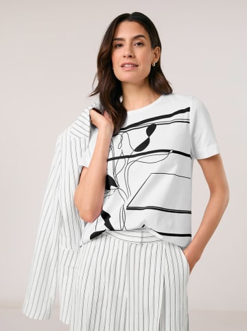 Gerry Weber Koszulka w kolorze biało-czarnym