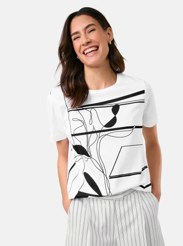 Gerry Weber Koszulka w kolorze biało-czarnym