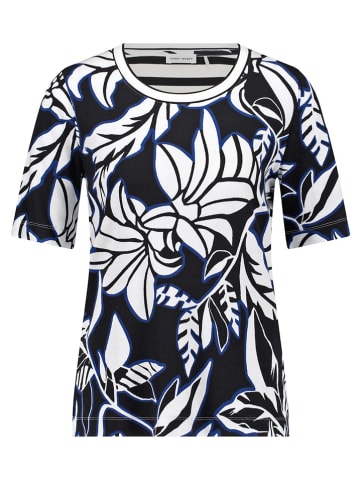 Gerry Weber Shirt wit/zwart/blauw