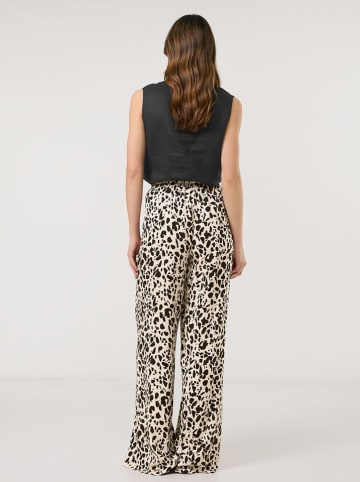 TAIFUN Hose in Beige/ Schwarz