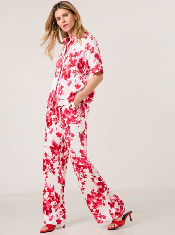 TAIFUN Bluse in Weiß/ Rot/ Rosa