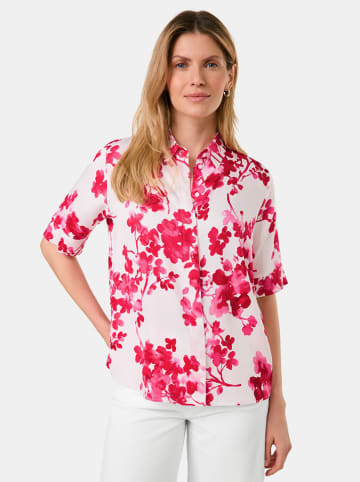 TAIFUN Bluse in Weiß/ Rot/ Rosa