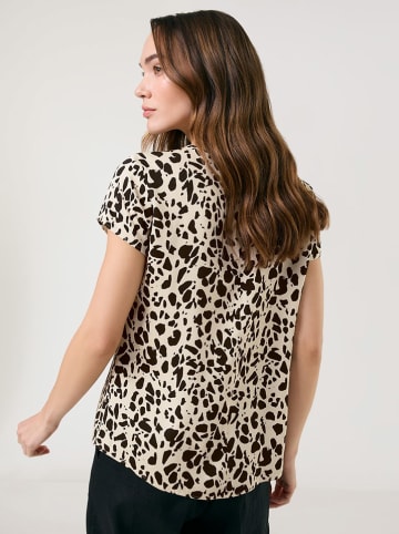 TAIFUN Blouse beige/zwart