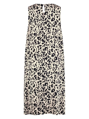 TAIFUN Kleid in Beige/ Schwarz