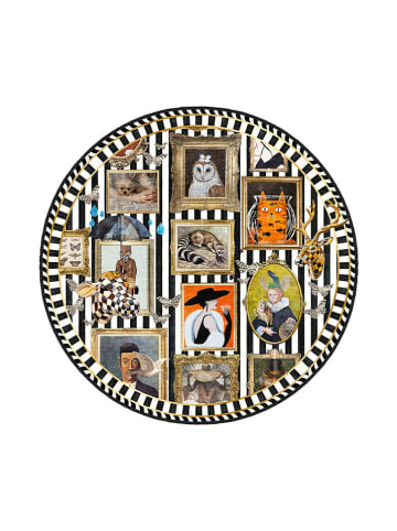 CARPET DIEM Laagpolig tapijt wit/zwart/meerkleurig