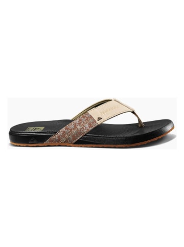 Reef Teenslippers zwart/crème