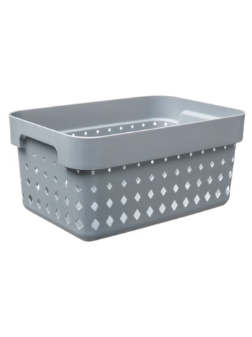 NHG Opbergmand grijs - (B)18 x (H)12,6 x (D)26 cm