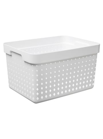 NHG Aufbewahrungskorb in Weiß - (B)26,8 x (H)20,9 x (T)35,7 cm
