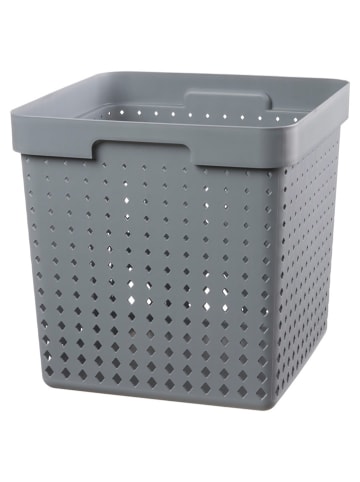 NHG Opbergmand grijs - (B)29,6 x (H)29,6 x (D)29,6 cm