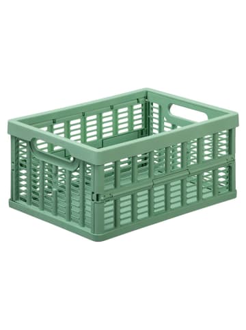 NHG Kiste in Grün - (B)23,9 x (H)10,9 x (T)17,6 cm