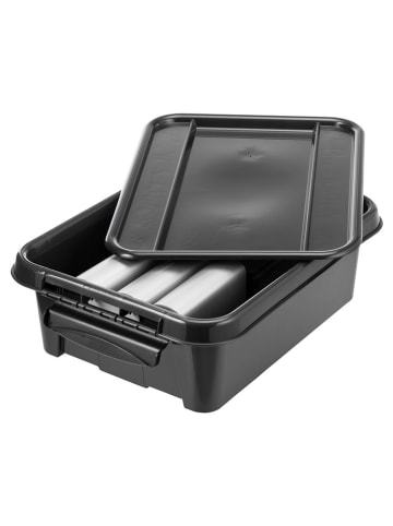 Plast Team Opbergbox zwart - (B)39 x (H)16,9 x (D)51 cm