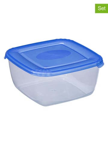 Plast Team 5er-Set: Frischhaltedosen "Polar" in Blau - 950 ml