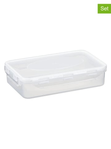Plast Team 5er-Set: Frischhaltedosen "Air" in Weiß - 900 ml