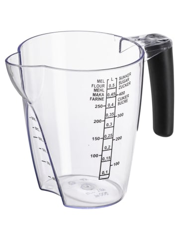 Plast Team Pojemnik w kolorze czarnym z miarką - 500 ml