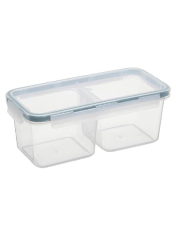 Plast Team Lunchbox in Transparent/ Schwarz - (B)22 x (H)8,5 x (T)10,9 cm