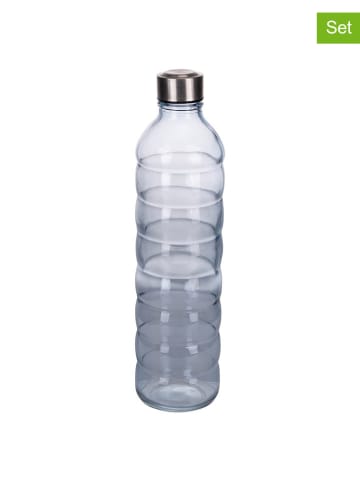 TINTEUNICHE 3-delige set: waterflessen zilverkleurig - 1,25 l