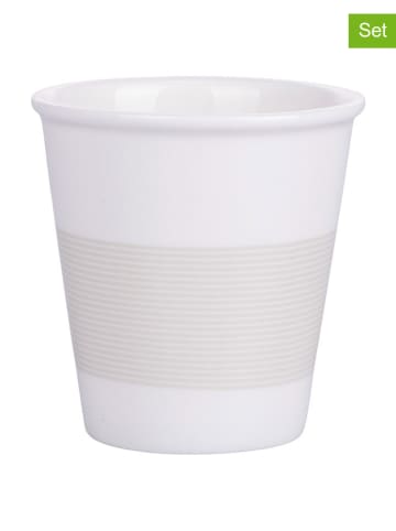 TINTEUNICHE Kubki (6 szt.) "Daily" w kolorze biało-szarym - 60 ml