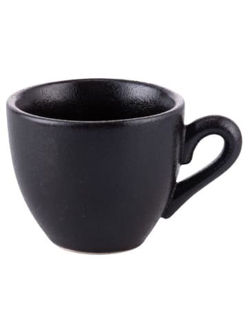 TINTEUNICHE 6-delige set: koffiekoppen "Horeca" zwart - 90 ml