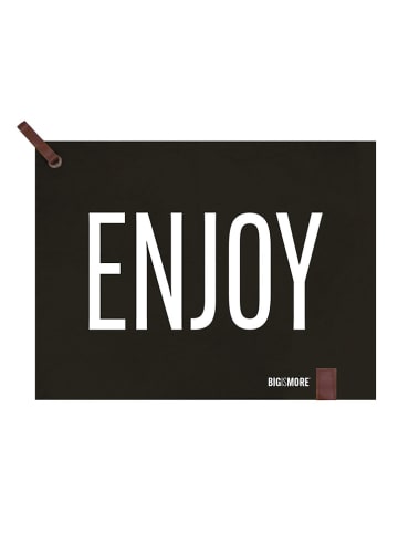 TINTEUNICHE Tischset ''Bigismore - Enjoy'' in Schwarz - (L)35 x (B)45 cm