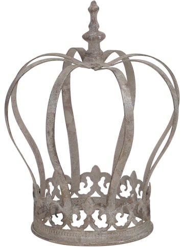 POSIWIO Krone in Grau - (H)22 x  Ø 19 cm