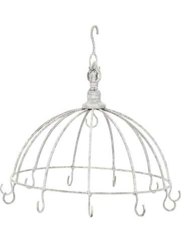 POSIWIO Krone mit Haken in Weiß - (H)31,5 x  Ø 32 cm