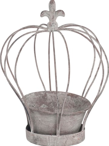 POSIWIO Krone mit Topf in Grau - (H)32,5 x  Ø 26 cm