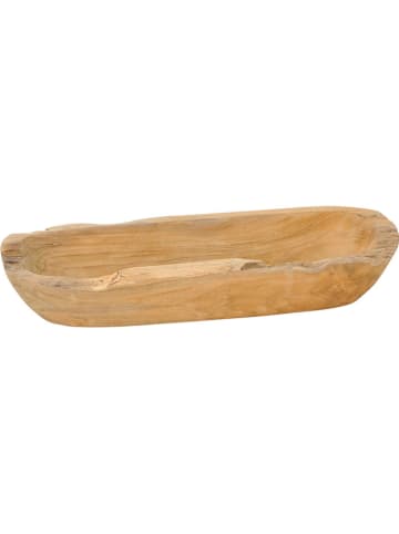 POSIWIO Dekoschale in Hellbraun - (B)40,5 x (H)7 x (T)14 cm
