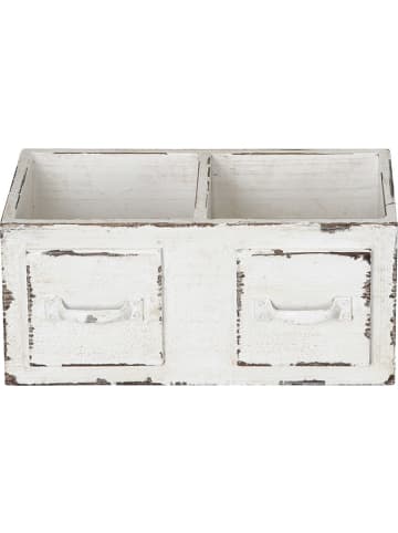 POSIWIO Aufbewahrungskiste "Schublade" in Weiß - (B)30 x (H)14 x (T)16 cm