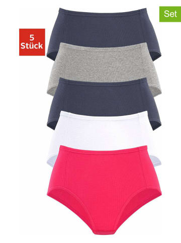 PETITE FLEUR 5er-Set: Taillenslips in Bunt