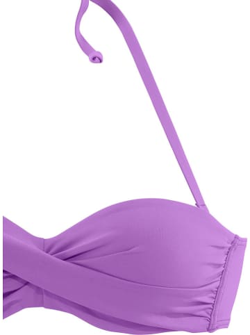 s.Oliver Biustonosz bikini w kolorze fioletowym