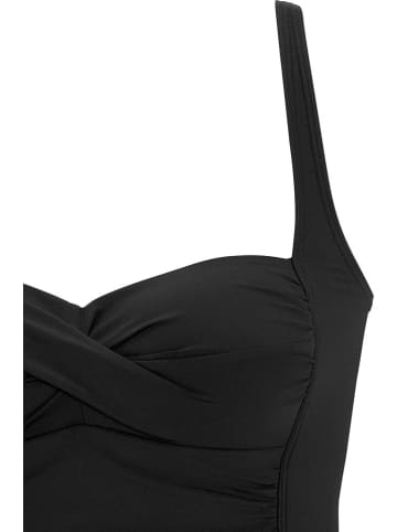 LASCANA Koszulka tankini w kolorze czarnym
