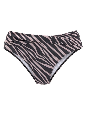LASCANA Figi bikini w kolorze czarno-szarym