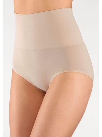 PETITE FLEUR Pełne figi modelujące high waist (2 pary) w kolorze czarnym i beżowym