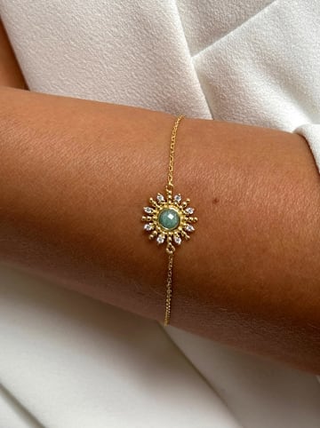 Nomad Vergulde armband met edelstenen