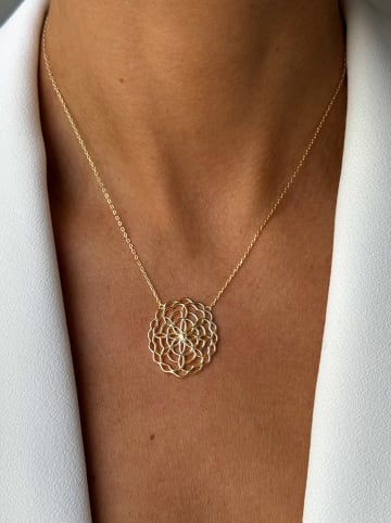 Nomad Vergulde ketting met sierelement - (L)40 cm