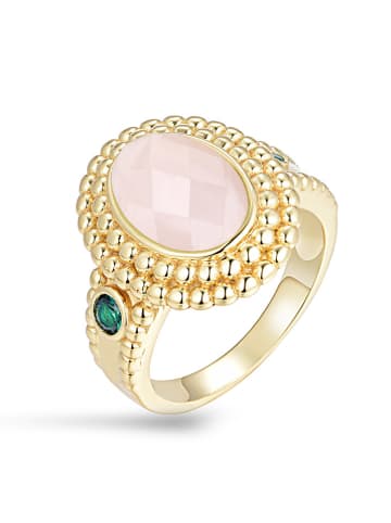 Nomad Vergulde ring met edelstenen