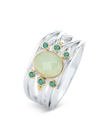 Nomad Vergulde ring met edelstenen