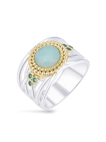 Nomad Vergulde ring met edelstenen