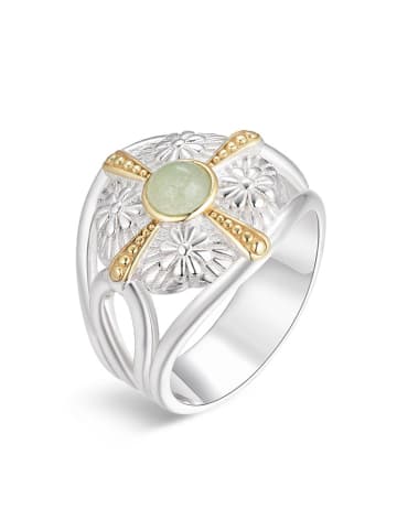 Nomad Vergulde ring met edelsteen