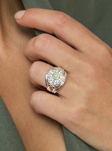 Nomad Vergulde ring met edelsteen