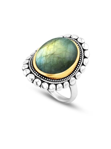 Nomad Vergulde ring met edelsteen